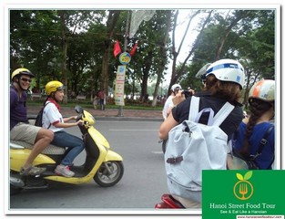 The Morning Hanoi City By Motorbikes